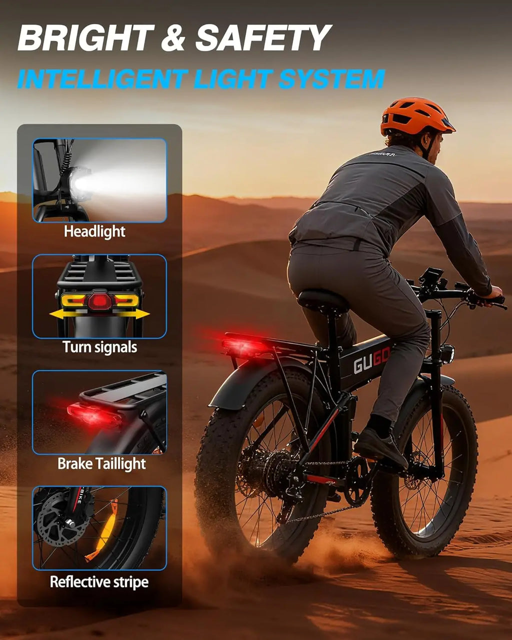 26x4.0" Fat Tire Folding Electric Bike for Adults, 3000W Peak Dual Motor Ebike for Men Women, 48V 23Ah Removable Battery (UV UL2849 && GCC Certified) ,Up to 31MPH & 60 Miles (PAS Mode), 7 Speed Gear, All Terrain Fast E Bike f