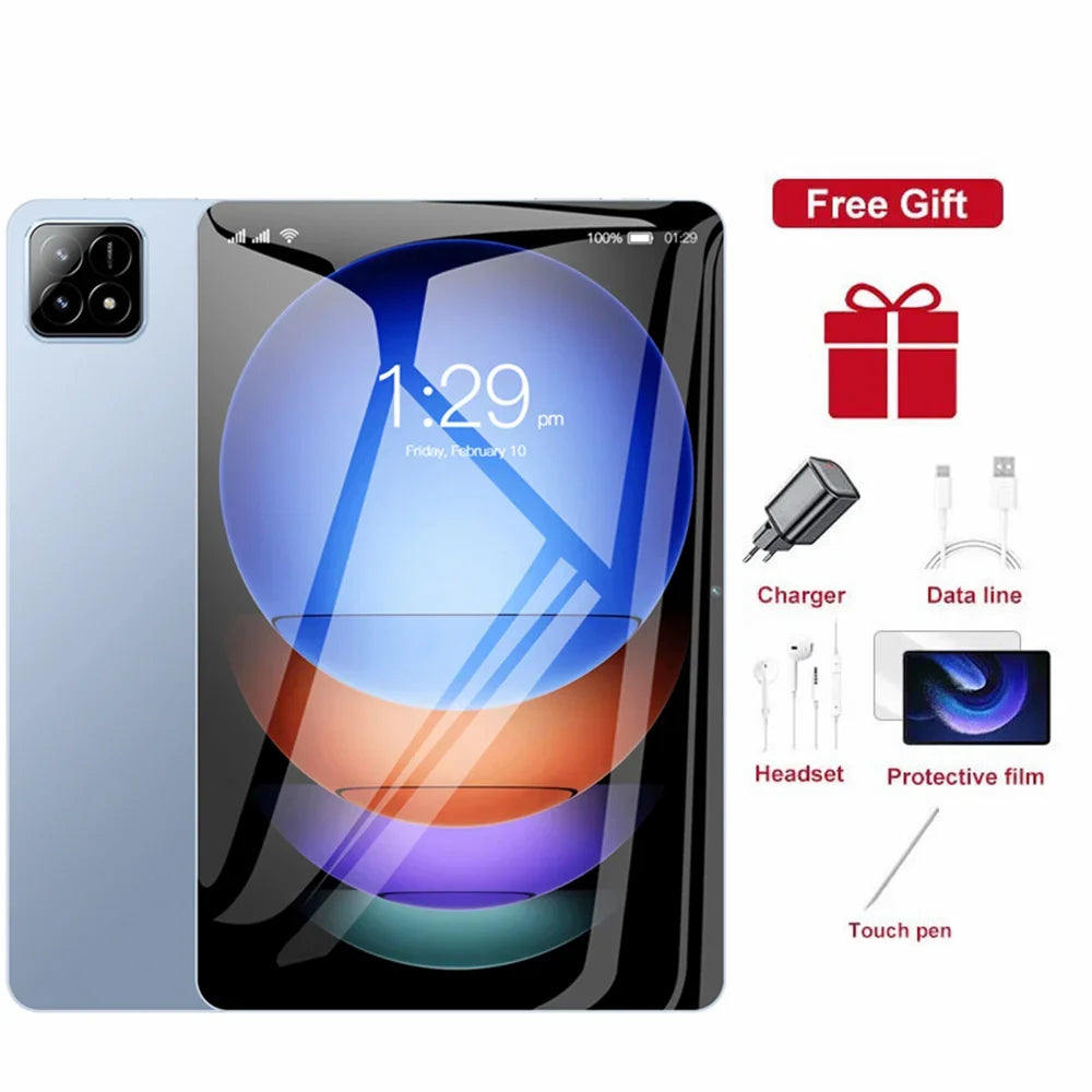 Pad 7S Pro Ultra-clear Original Dual SlM Tab Global Version Tablets 4000mAh Tablet 4GB+32GB Android Tablet PC With keyboard
