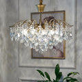 Luxury French Crystal Ceiling Pendant LED Lamp  Chandeliers