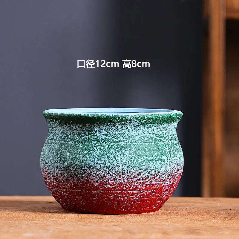 Mediterranean Succulent Flower Pot Large Diameter