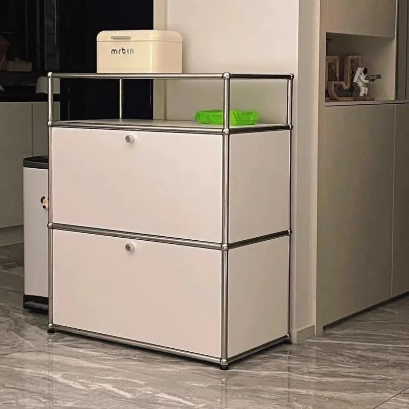 Modern Living Room Cabinet Modular Sideboard Storage Cabinets Combination TV Stand for Customizable Steel Frame Wood  Furniture