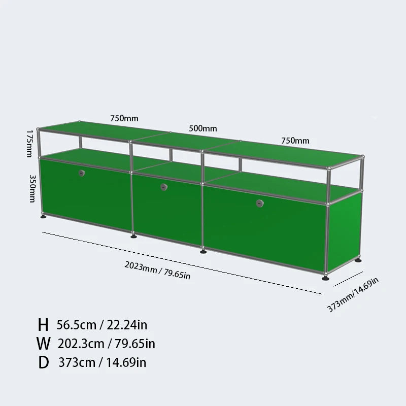 TV Stand Storage Cabinets, Corner Cabinet, Metal Storage Display Cabinet