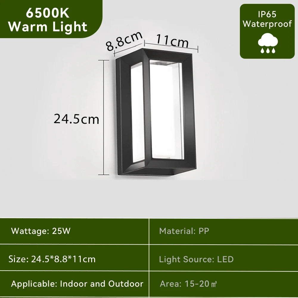 Waterproof LED Wall Light 110V 220V For Outdoor Pathway Stairway Porch Balcony Garden Wall Mount