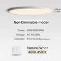 MARPOU 2cm Ultra-thin LED ceiling light