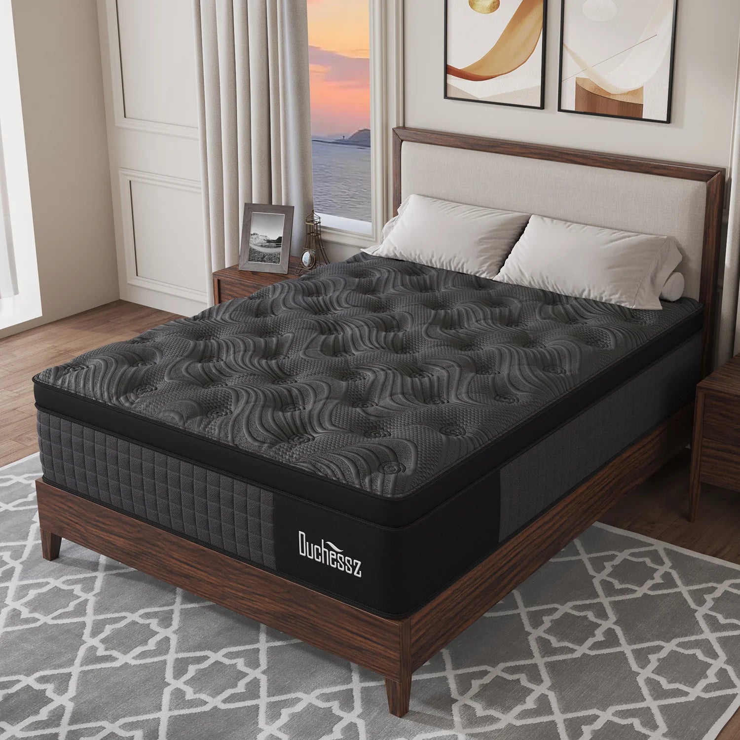 10"12"14"Twin, Full, Queen, King Size Gel Memory Foam Pocket Spring Hydird Mattress In A Box, Medium Firm
