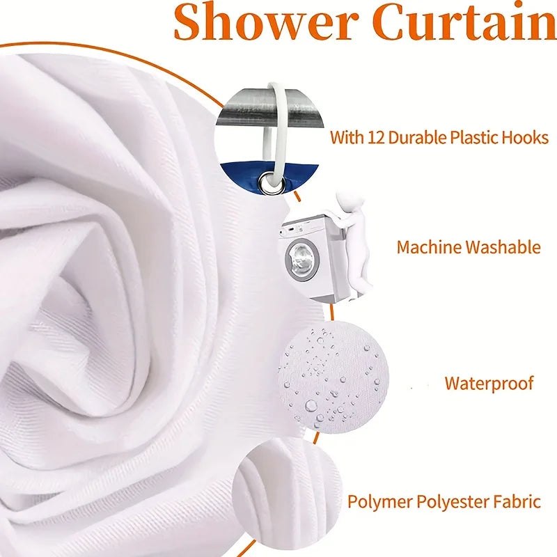 Roaring Wolf Bathroom Set under Full Moon - Waterproof Shower Curtain, Super Soft Floor Mat, Toilet Lid, and Contour Mat
