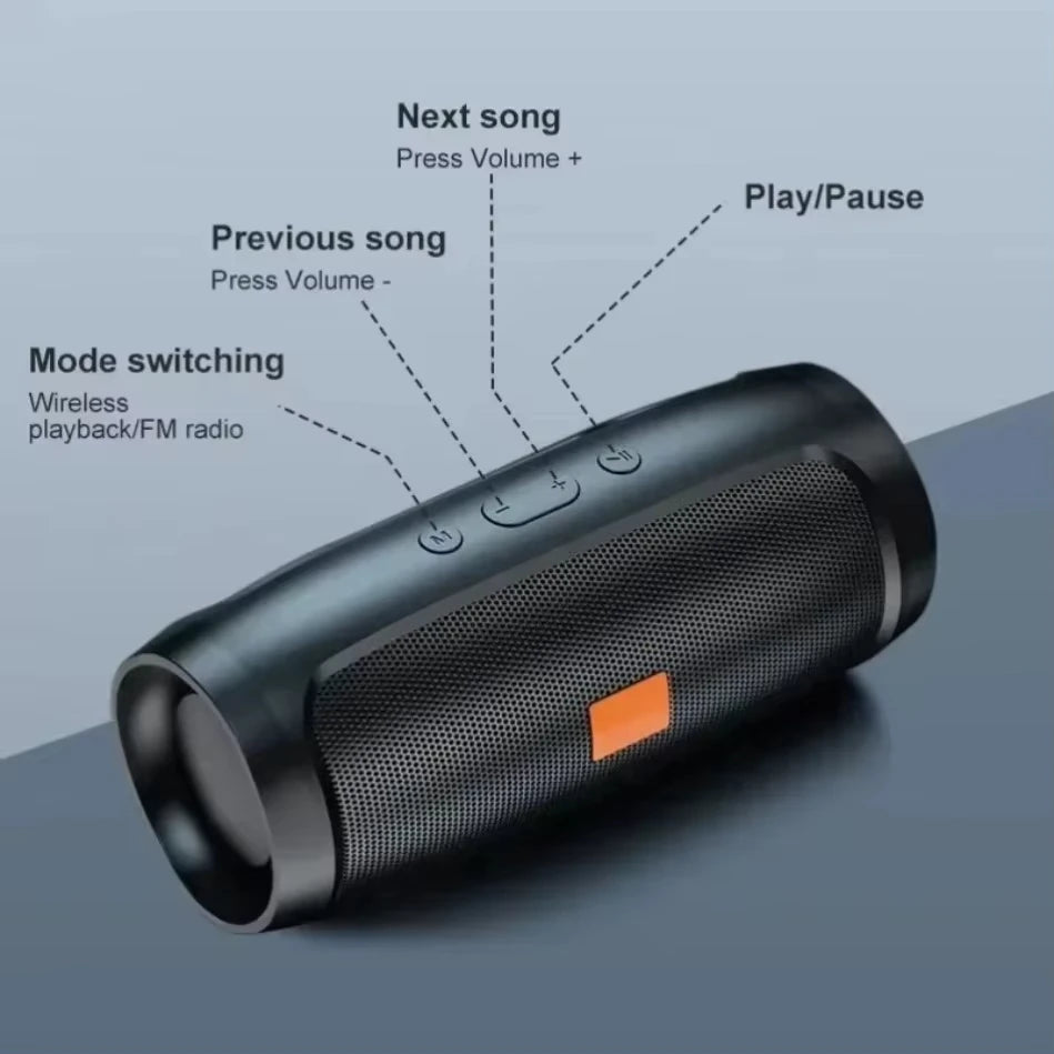 Lenovo Portable Subwoofer Bluetooth Speakers, Stereo Waterproof Surround Loudspeaker
