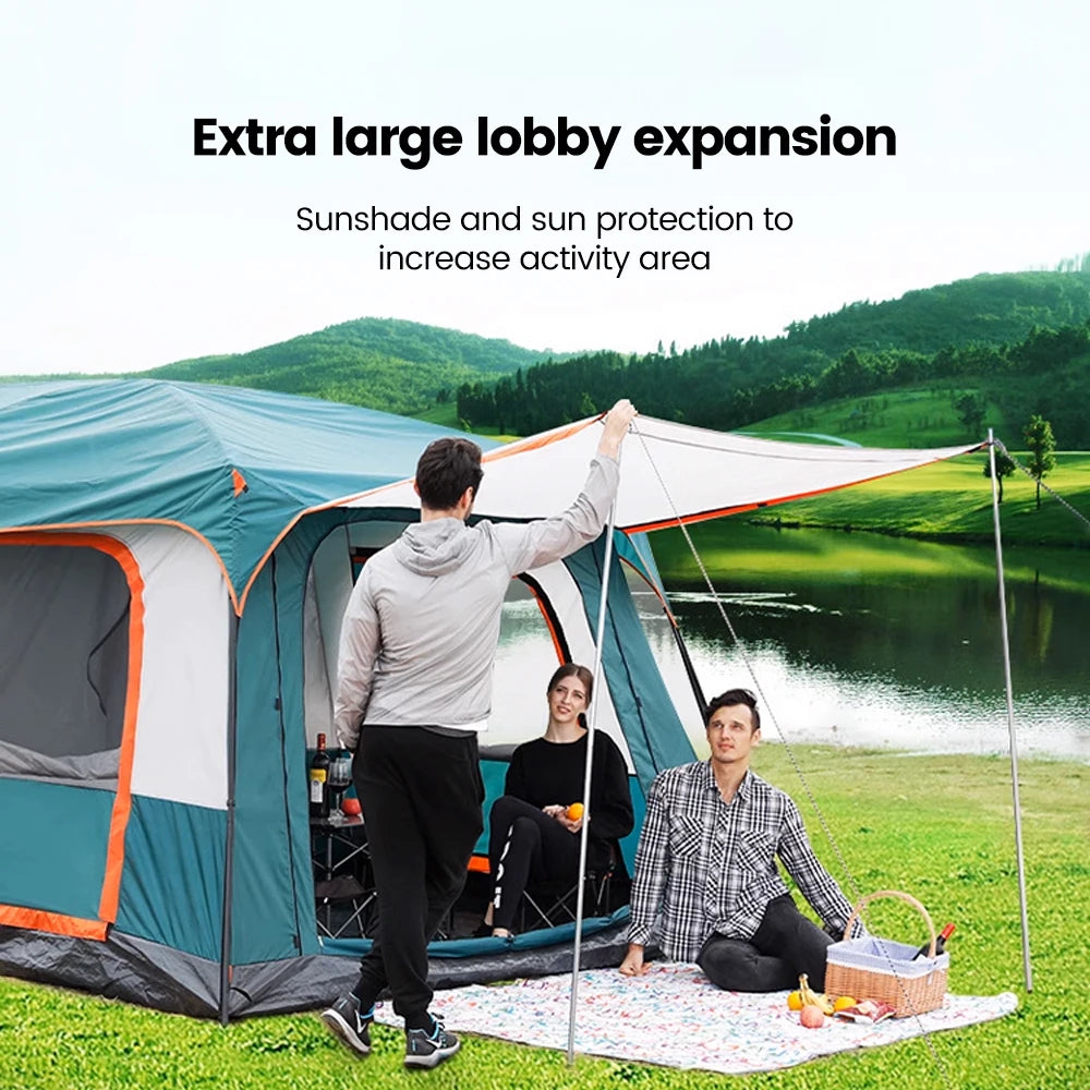 Upgraded 4 Season 2 Room Family Camping Tent