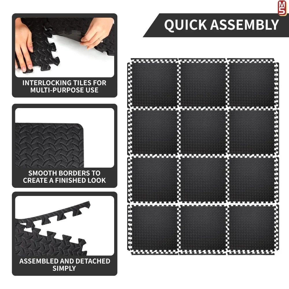 16-Pack Baby Game Stitching Mat Home Non-slip Waterproof Protective Floor Mat