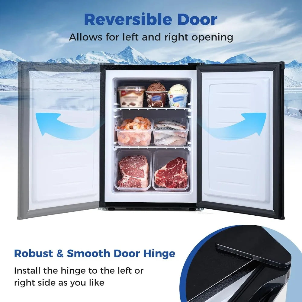Compact Upright Mini Freezer 2.1 Cu.Ft Single Door