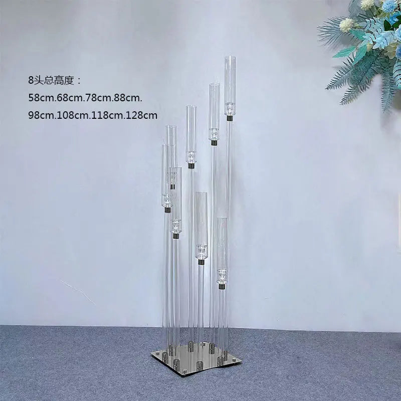 2pcs 4pcs 10pcs Candelabra, Clear Acrylic Candlesticks