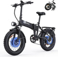 H20 PRO dual motor 2000w 48v 23ah Electric Bike, 20 inch shock absorption mountain off-road Electric bike