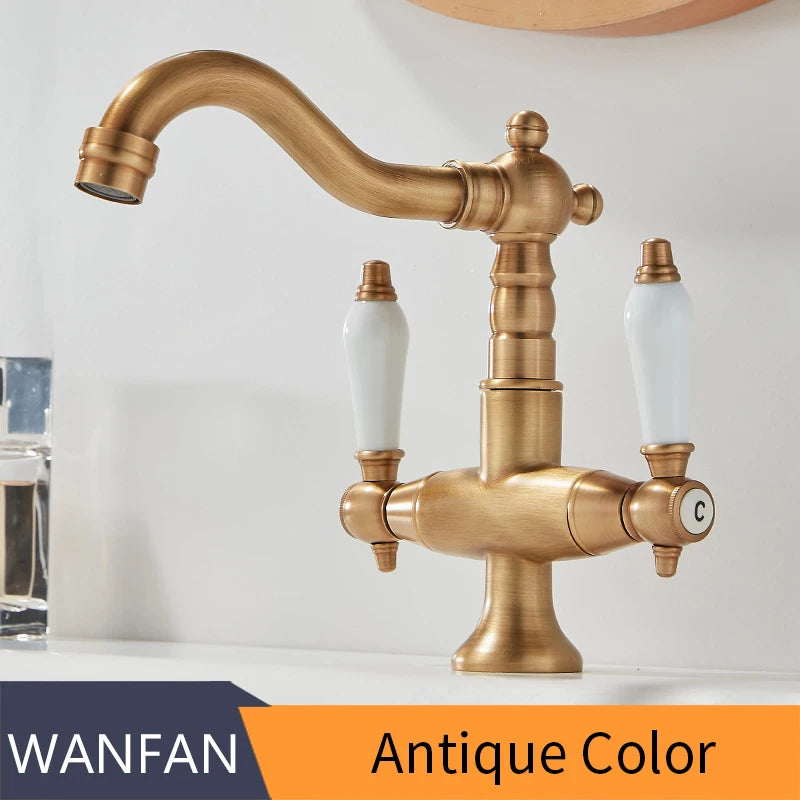 Basin Faucets, Gold Brass Bathroom Faucets