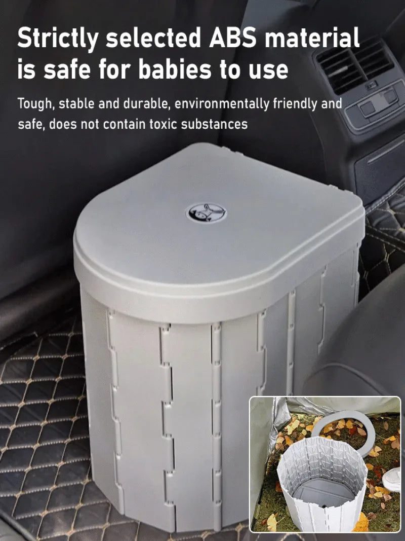Car Portable Folding Toilet Travel Accessories Emergency Portable Toilet Outdoor Car Portable Toilet