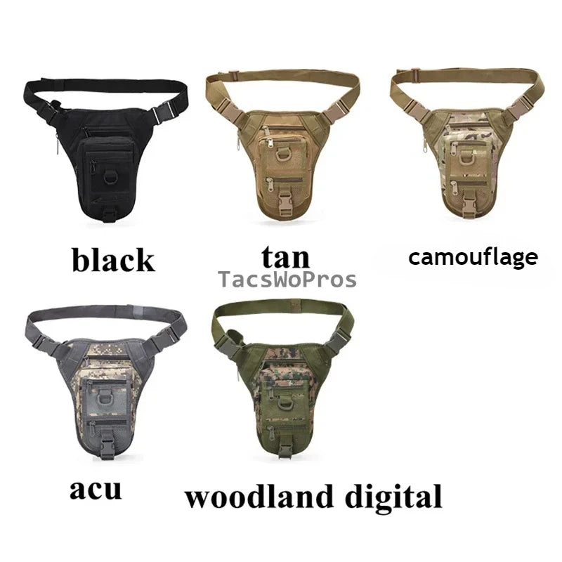 Tactical Drop Leg Bags Men Women, Waist Pack, Adjustable Strap