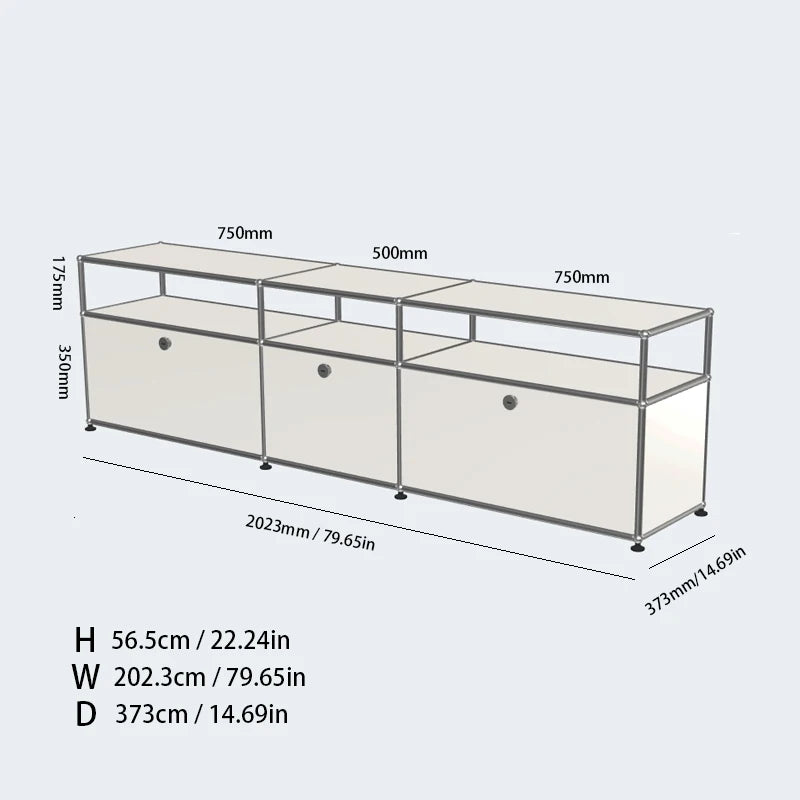 TV Stand Storage Cabinets, Corner Cabinet, Metal Storage Display Cabinet