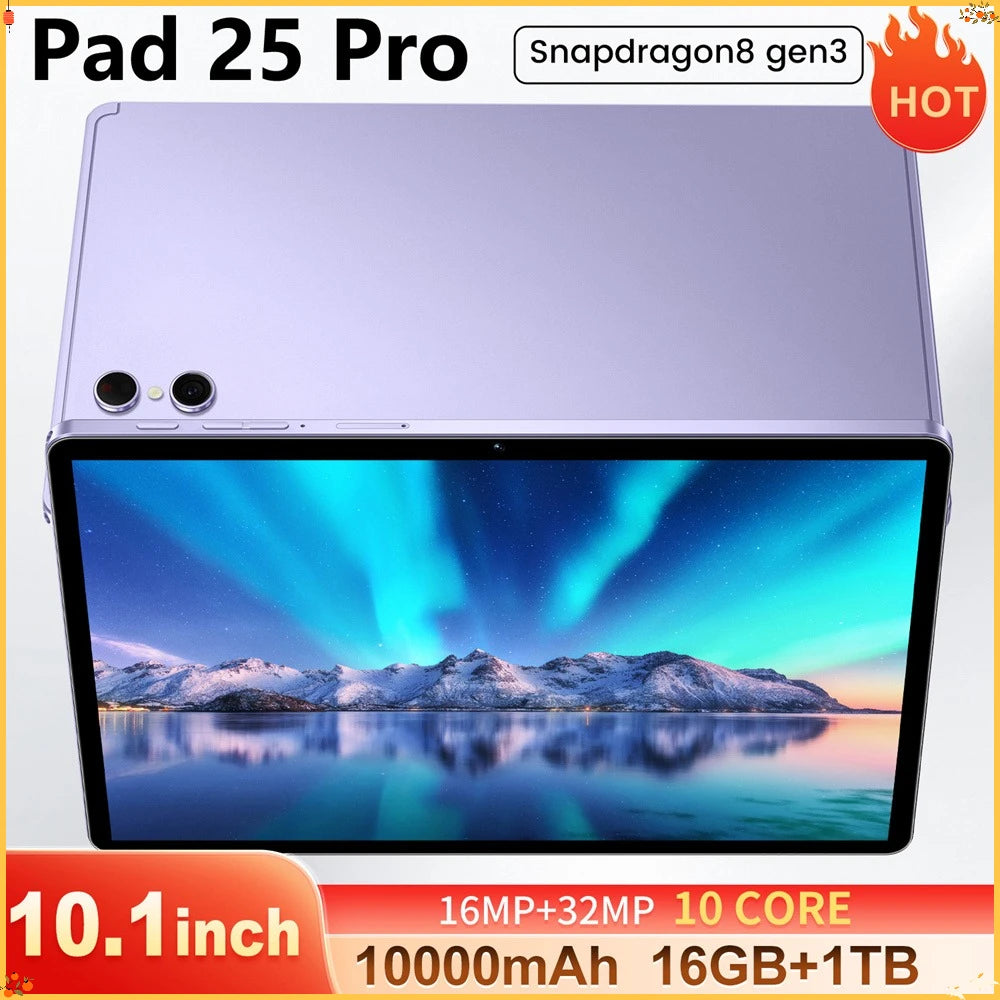 New Pad 25 Pro Tablets, High-end 22GB+2TB Android Tablet PC, Original Global Version 5G Dual SIM WiFi GPS