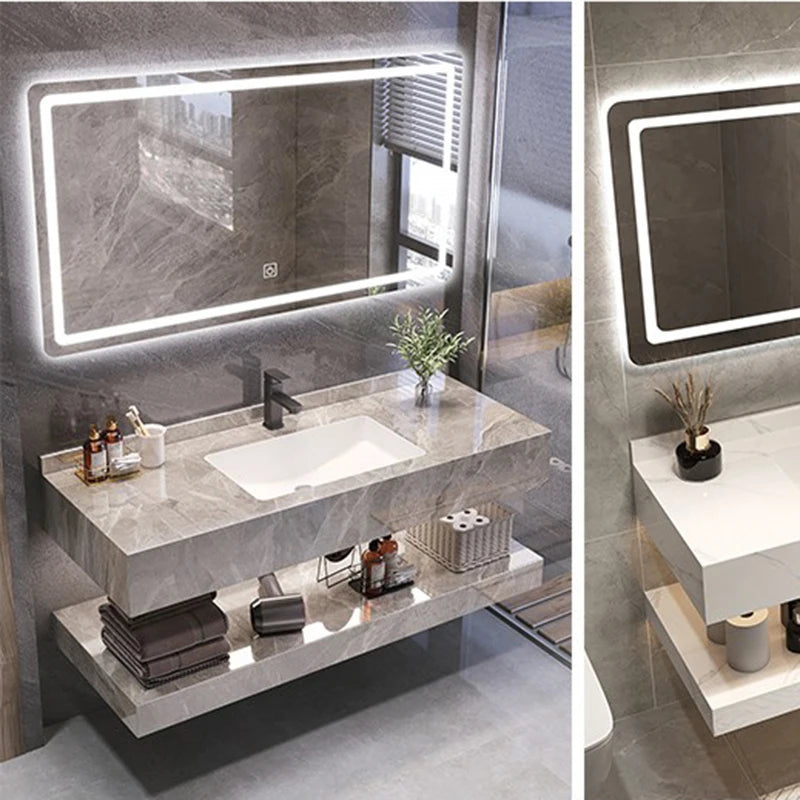 Simple Washbasin Bathroom Partition Vanity