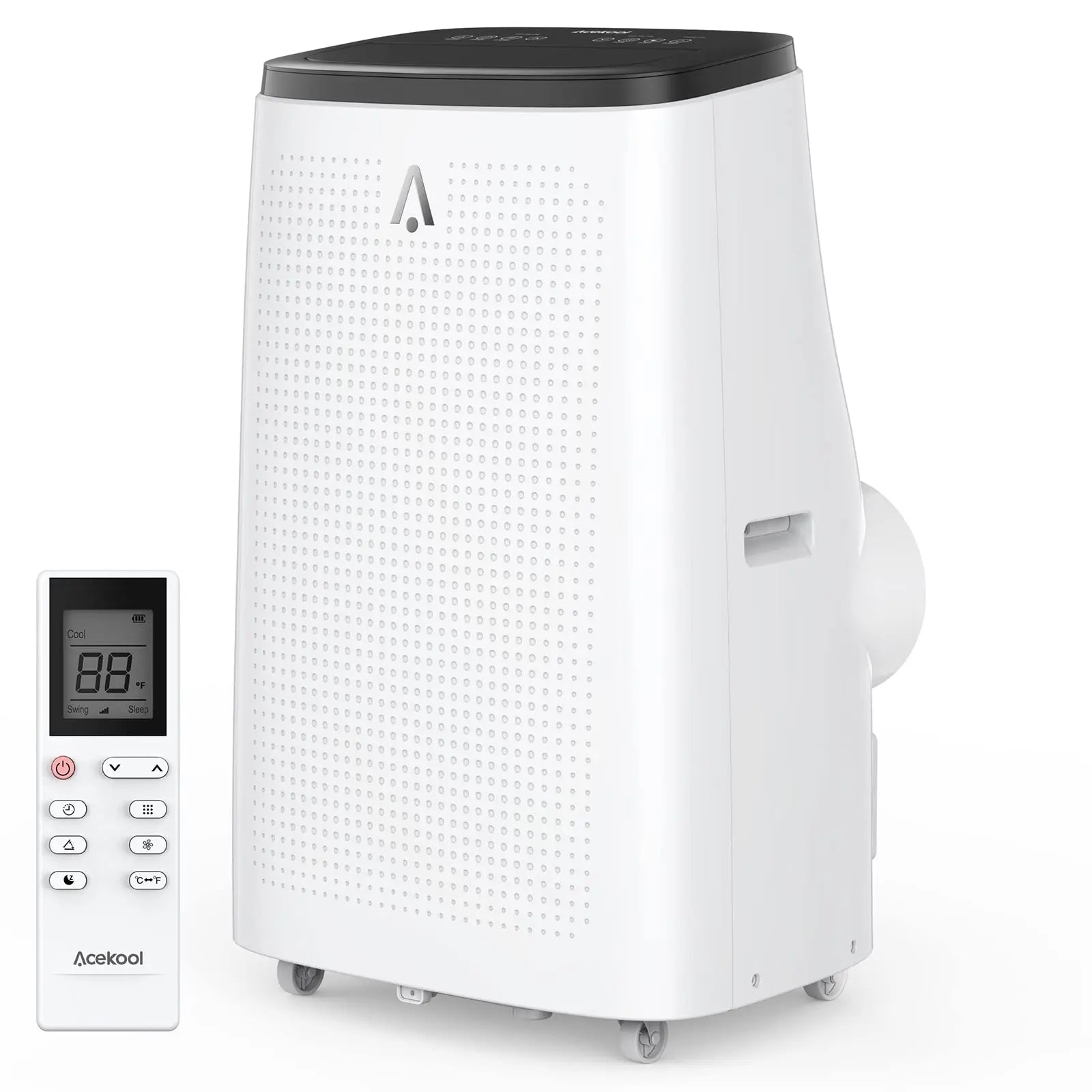 14,000BTU (ASHRAE) Portable Air Conditioner, Dehumidifier, Fan with Remote Control 9,300 BTU (DOE), up to 700 sq ft 3-Speed Wind