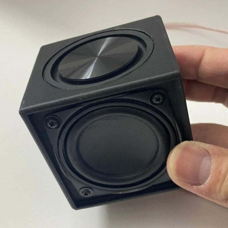 SOTAMIA 1Pcs 2 Inch Subwoofer Passive Speaker 4 Ohm 10-15W Square Dual Diaphragm Waterproof Mini Speaker for Power Amplifier
