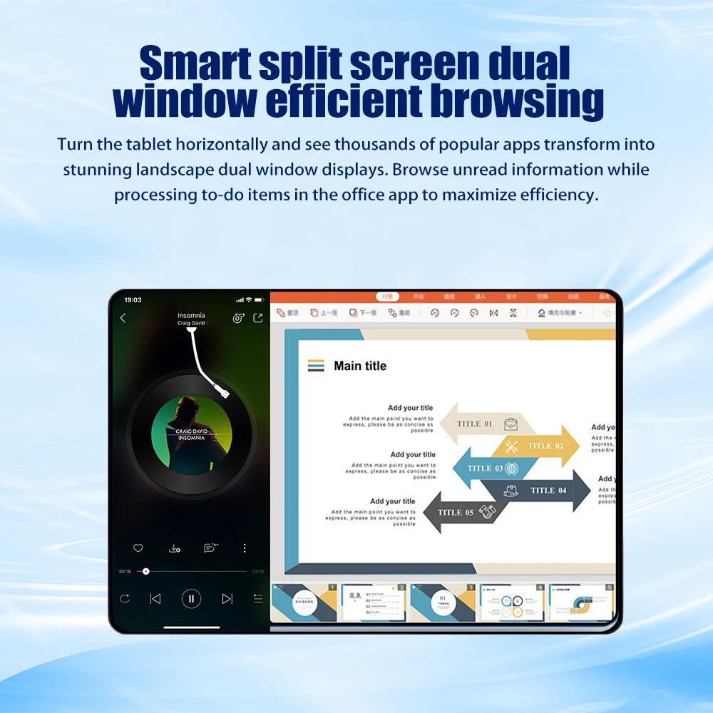 2026 New Original 10 Inch Android Tablet PC 4K HD Display 5G WiFi GPS Bluetooth Dual SIM Card 5000mAh Long Battery Portable Tablet Device For Home Office Study Gaming Video Entertainment Daily Outdoor Use