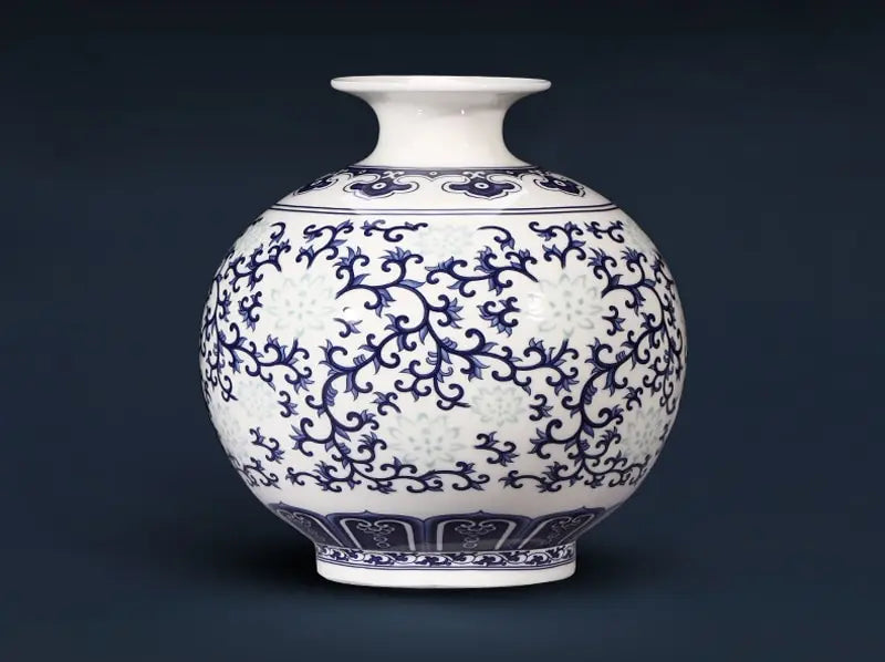 Bone China Flower Vase, Home Decor, Chinese Tradition Vases for Flowers, Ceramic Vase Decoration Home, Living Room