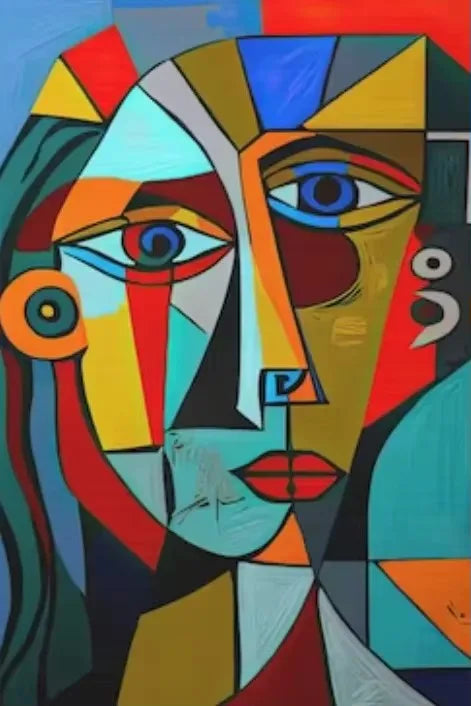 Abstract Wall Art, Cubist HD Canvas Poster Prints