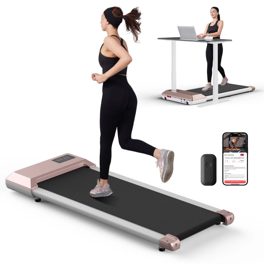 2.5HP Treadmill & Walking Pad, LCD Digital Data Display, 2in1 Walking Running Fitness Exercise Machine