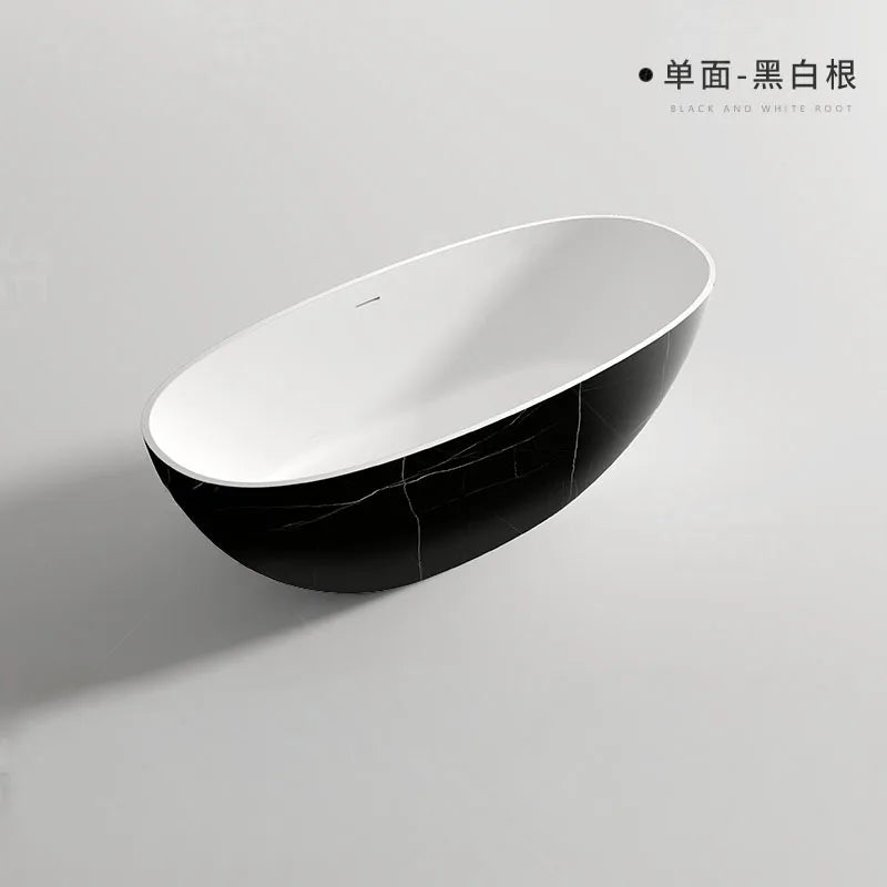 Any Size Custom Premium Marble Freestanding Bathtub One Piece Double Soaking Tub Luxury Home Hotel Villa Guesthouse Bathroom Tub