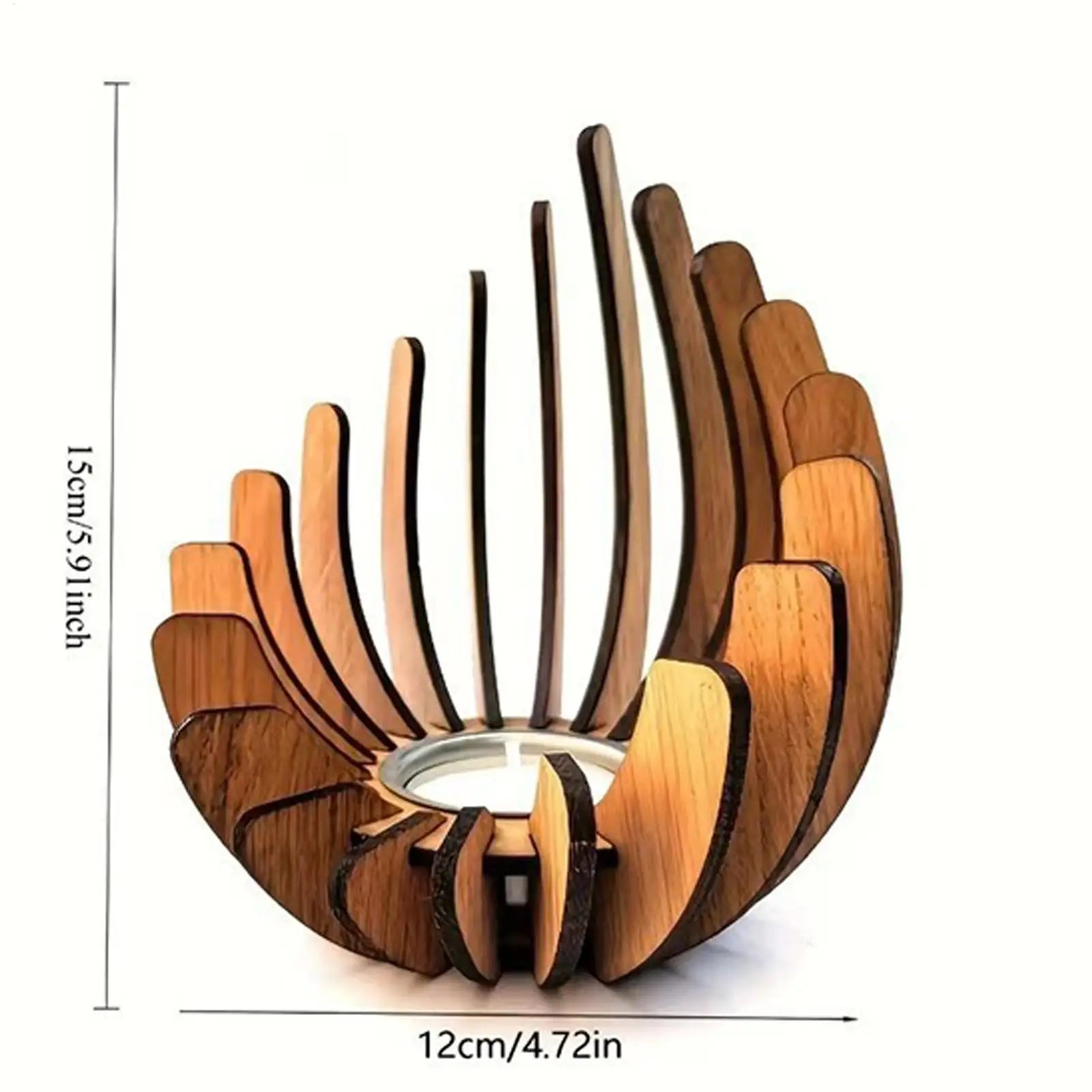 Wooden Candle Holder Creative Candlestick Tea Light Holders Aromatherapy Candle Centerpieces for Party Holiday Home Table
