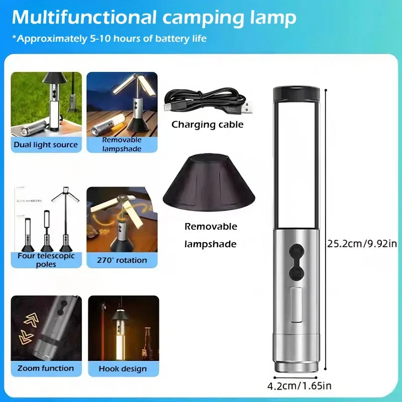 8000mAh Rechargeable Outdoor Telescoping Camping Lantern