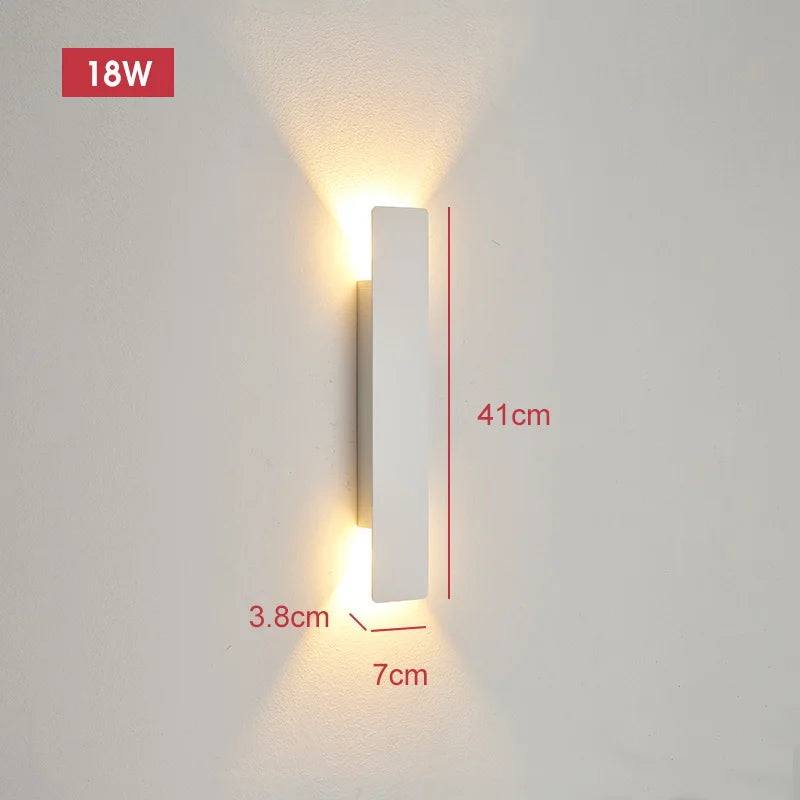 Outdoor Waterproof Strip Aluminum Wall Lights