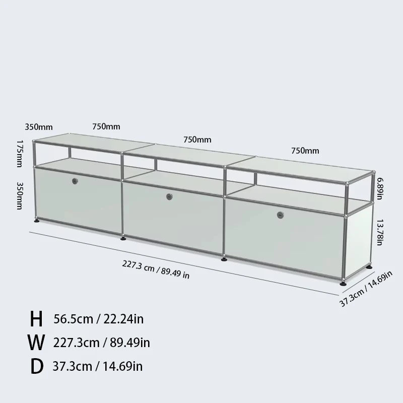 TV Stand Storage Cabinets, Corner Cabinet, Metal Storage Display Cabinet