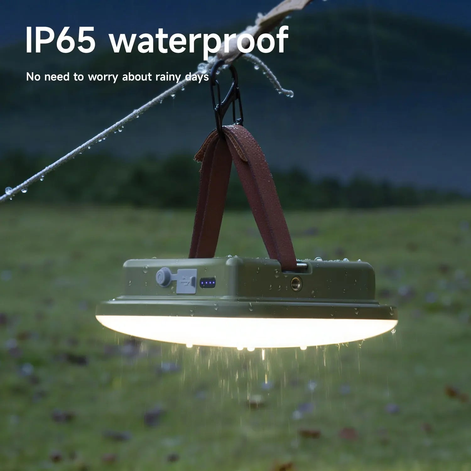 MOSLIGHTING Camping Lantern 24W PD Fast Charging Outdoor Portable Flashlight Work Light with 5 Modes