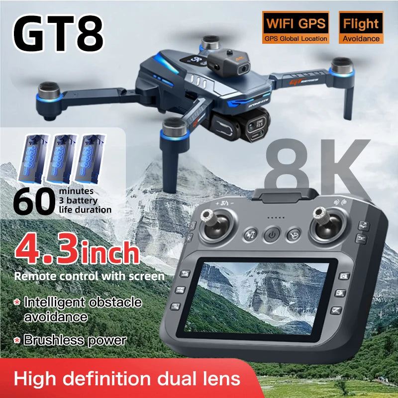 Original Drone, GPS RC 8K Professional HD Aerial Photography Laser obstacle avoidance Quadcopter Aircraft