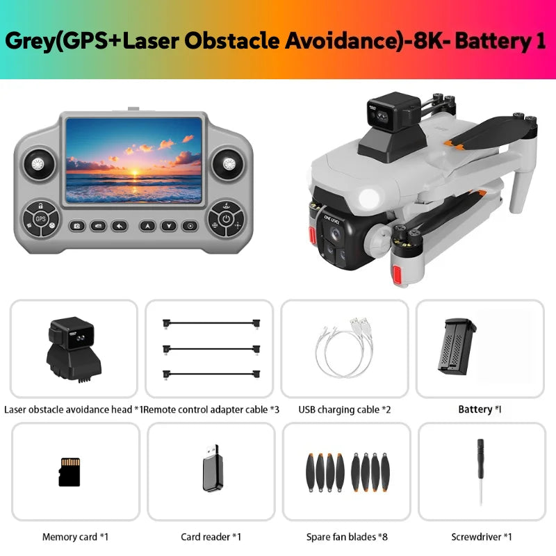Original Drone, GPS RC 8K Professional HD Aerial Photography Laser obstacle avoidance Quadcopter Aircraft