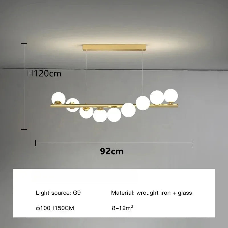 Nordic Ceiling Chandelier for Living Room Kitchen Office