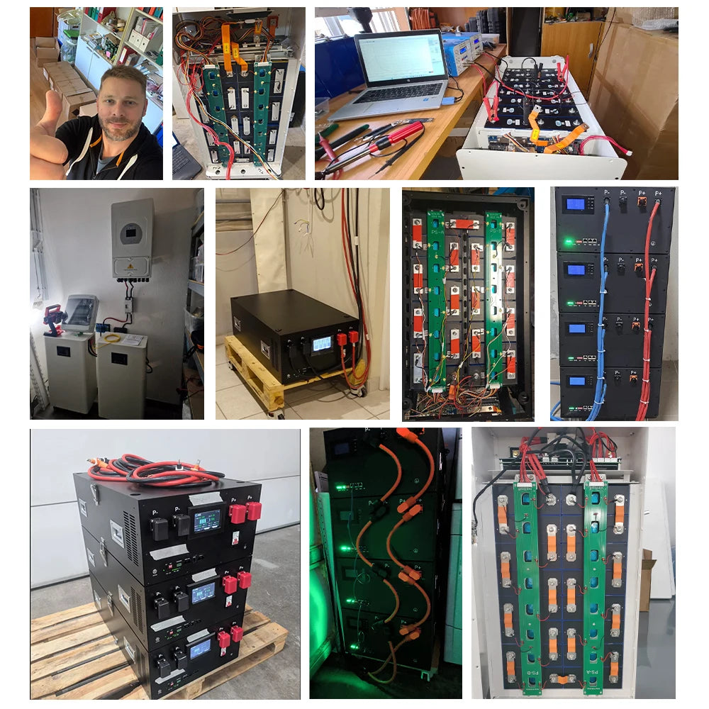 EU Lifepo4 Battery Case JK V19 BMS Box 48V 280AH 320AH 334AH 16KWH Battery Box DIY Case JK-PB2A16S20P Hole Tax Free Solar