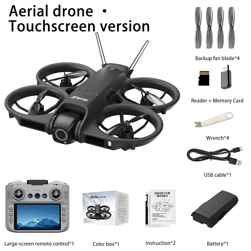 Original Z906 4K HD 8K Drone, 5G Brushless Anti-Drop Four-Axis Long-Range Obstacle Avoidance Foldable Quadcopter