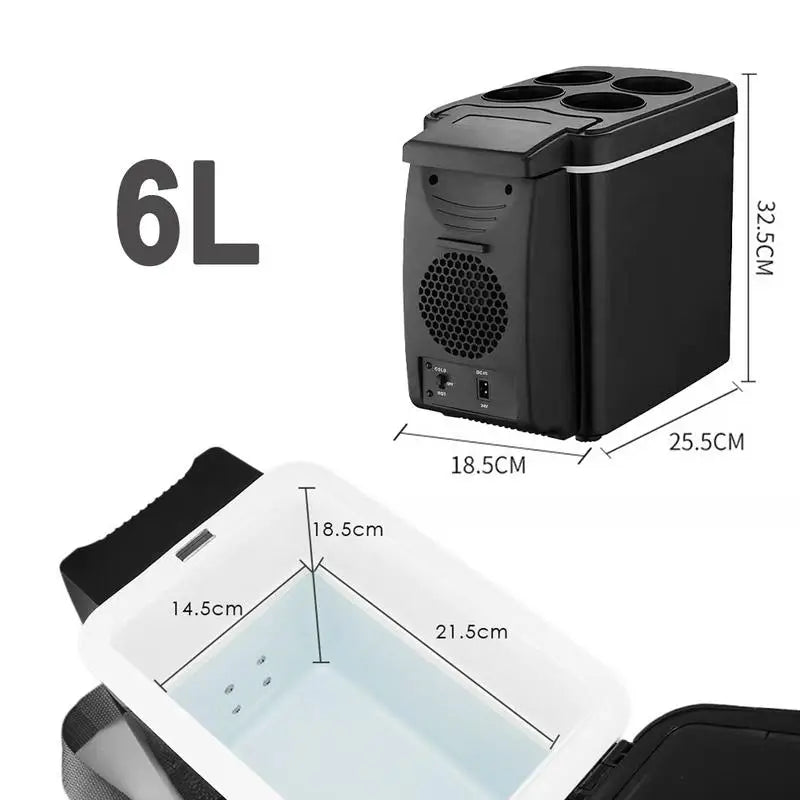 12V 6L Portable Auto Refrigerator