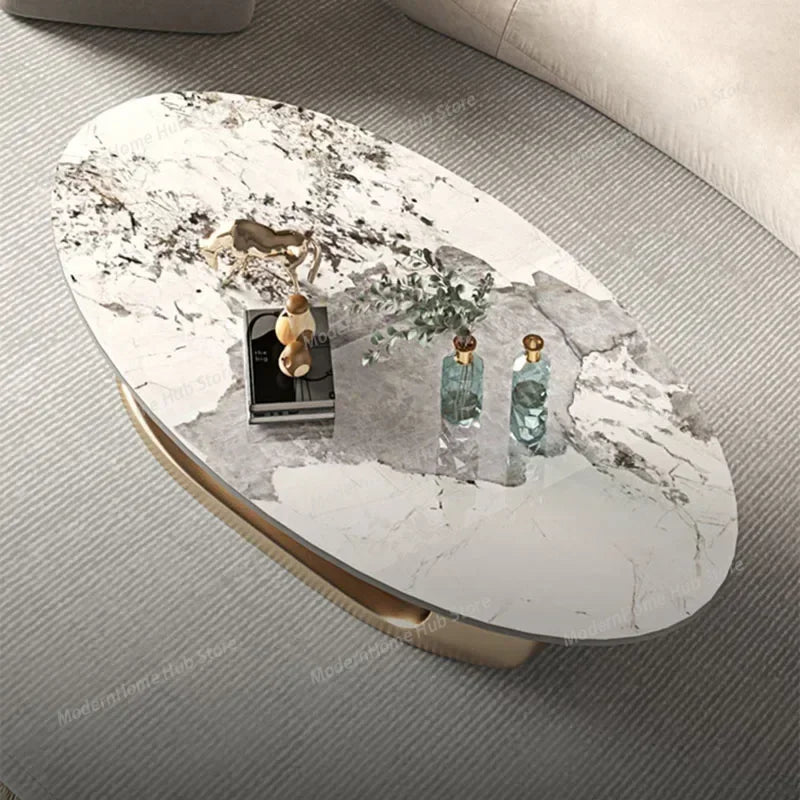 Nordic Modern Design Oval Coffee Tables