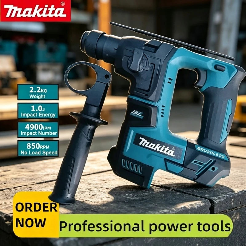 Makita Brushless Cordless Electric Hammer Drill For 18V Battery