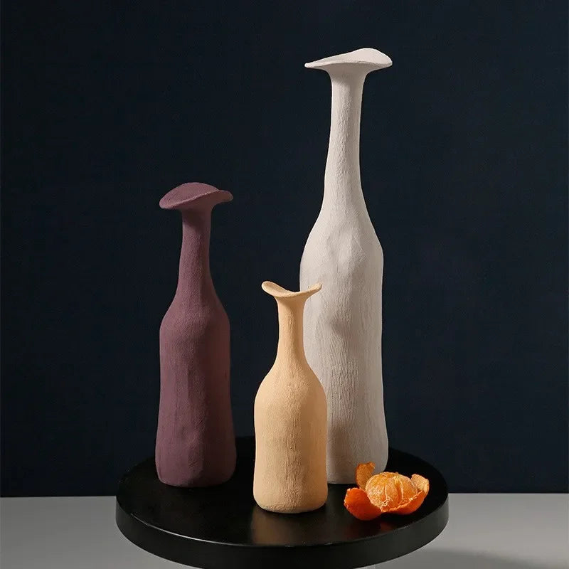 Nordic Style Small Vase, Ceramic High-End Ornament