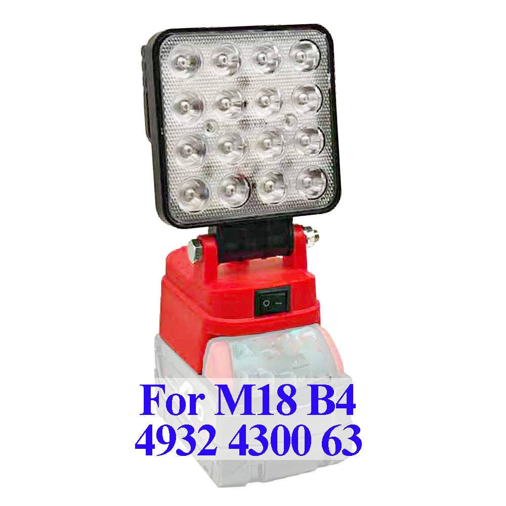 LED 18V Work Light for Makita, for DeWalt, For Milwaukee, for Ryobi