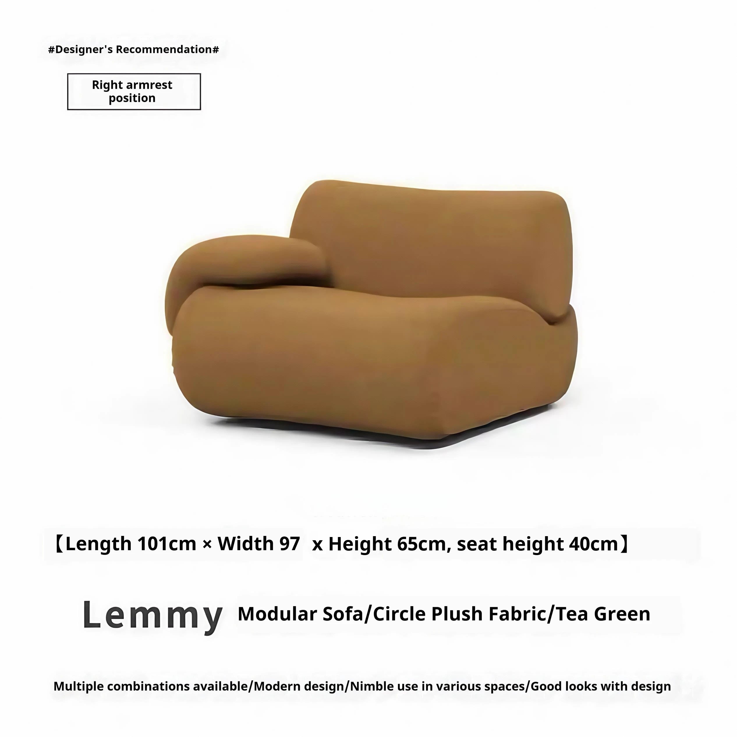 Vacuum-Compressed Modular Sofa, Wabi-Sabi Sherpa Fabric Sectional with High-Elastic Foam, Cream Mid-Century Style,