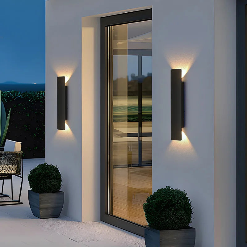 Outdoor Waterproof Strip Aluminum Wall Lights