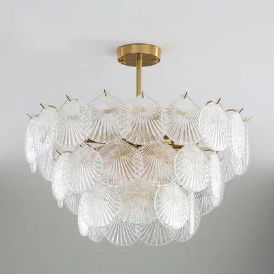 Modern Creative Shell Glass LED Chandelier