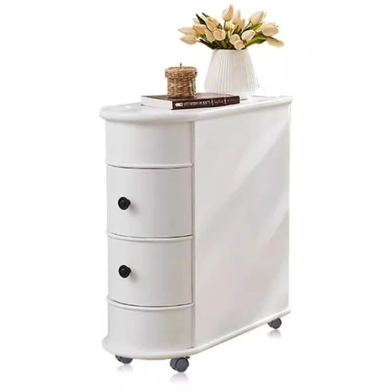 modern Tribesigns End Table Round Solid Wood