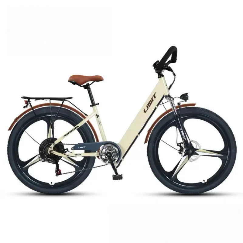 400W brushless motor 26-inch leisure E-Bike, 48V20AH lithium battery