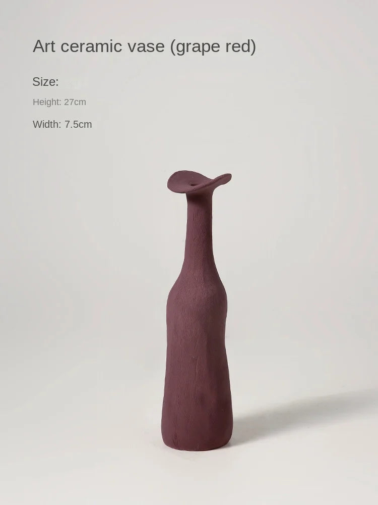 Nordic Style Small Vase, Ceramic High-End Ornament